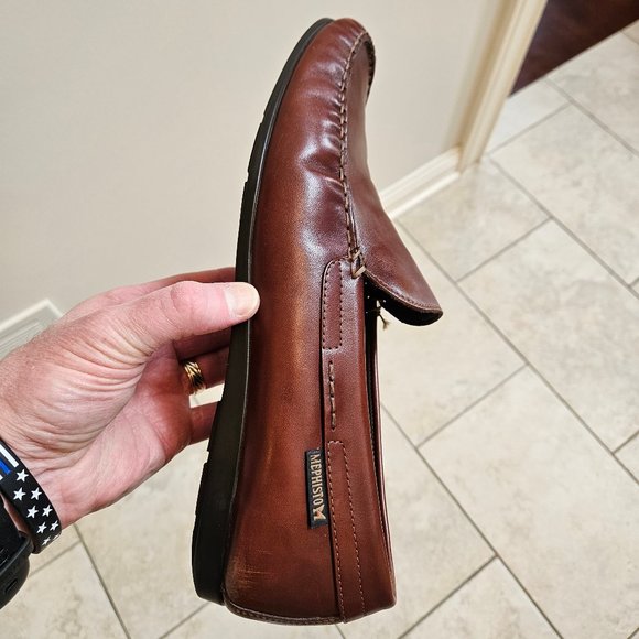 Mephisto Brown Leather Loafers - Picture 12 of 16